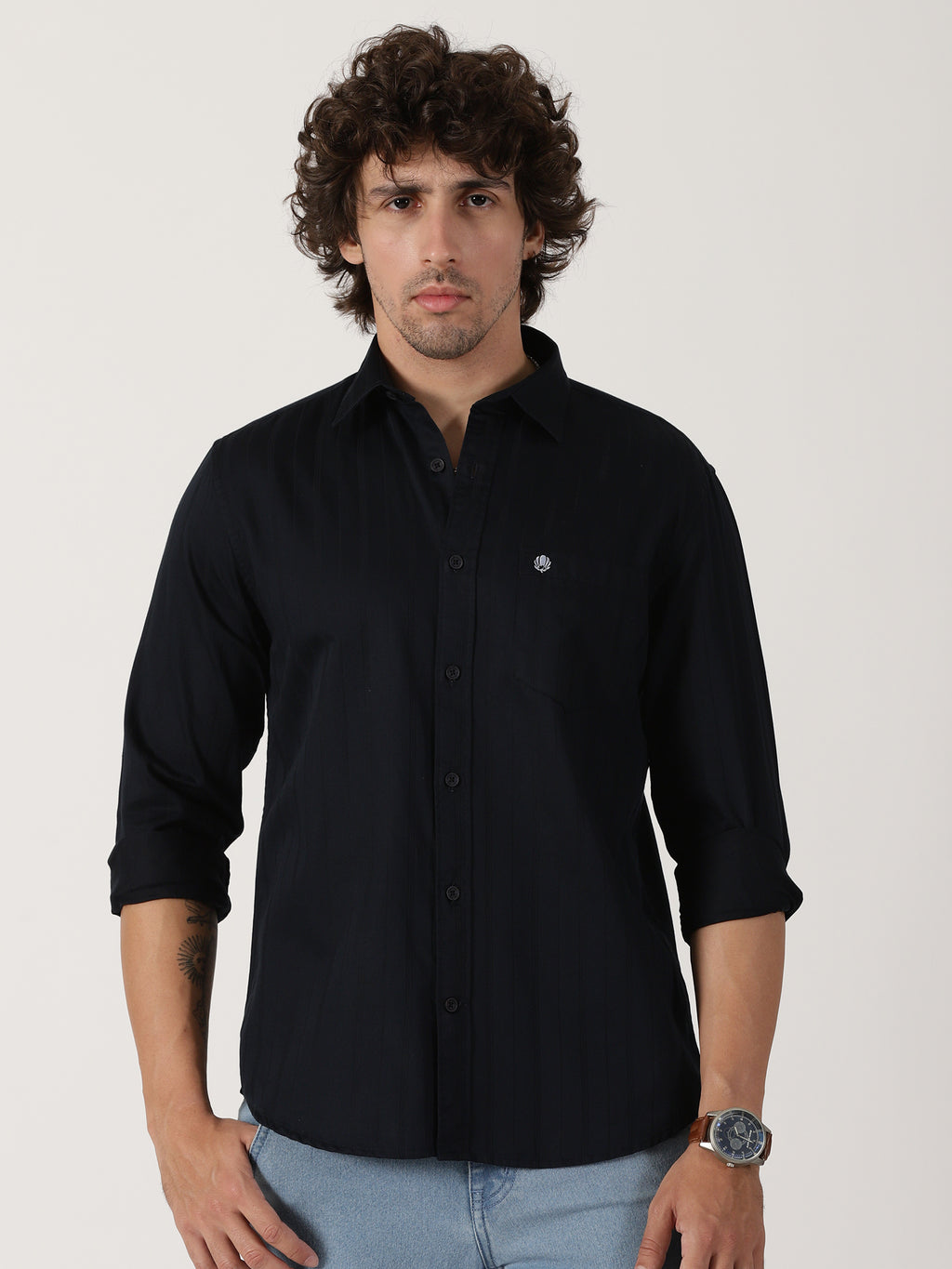 Black Solid Shirt