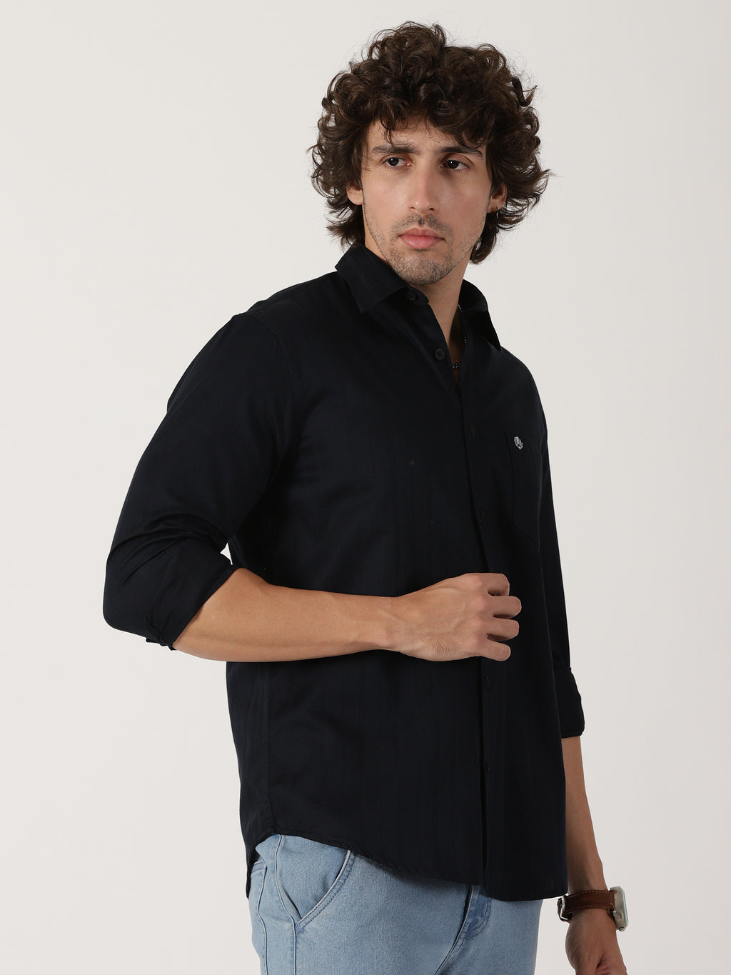 Black Solid Shirt