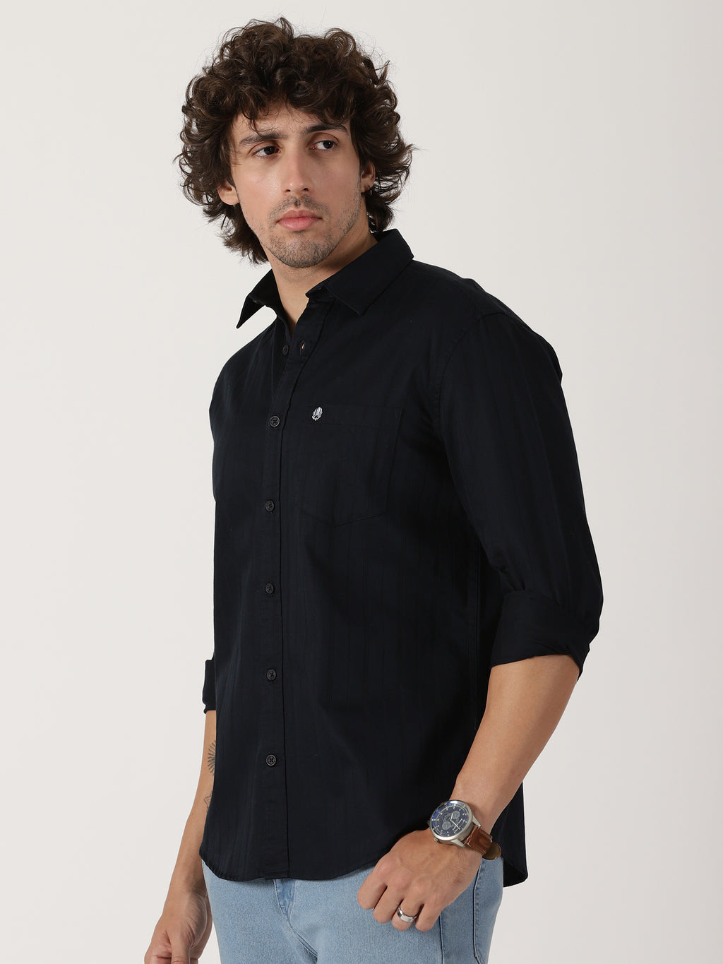 Black Solid Shirt