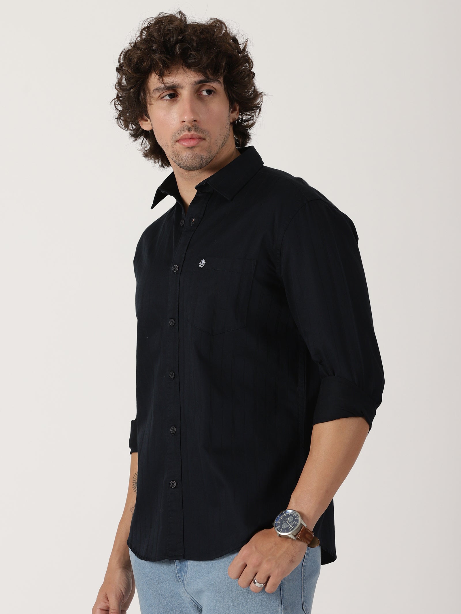 Black Solid Shirt