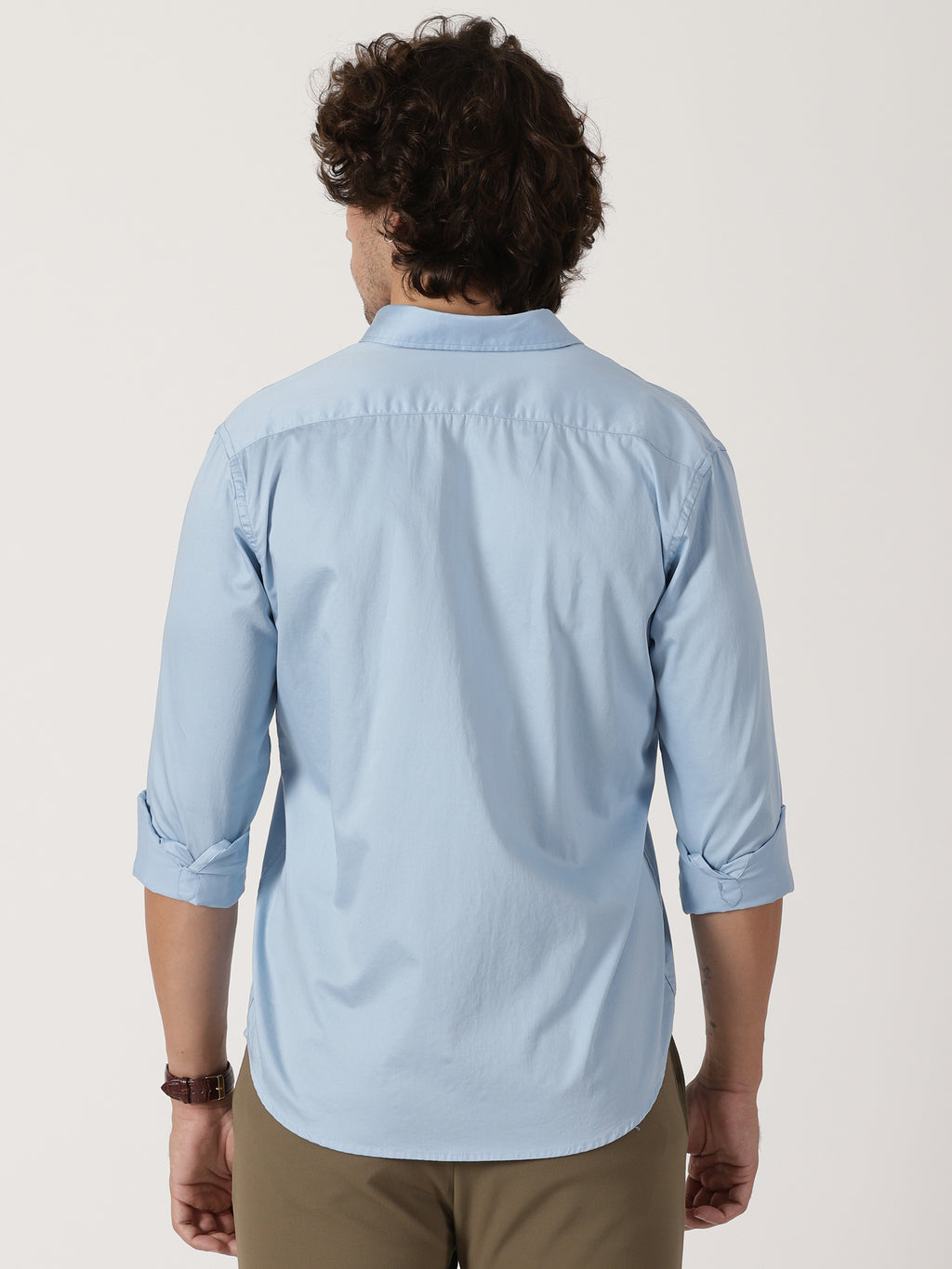 Sky Blue Solid Shirt