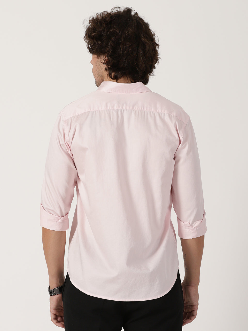Baby Pink Solid Shirt