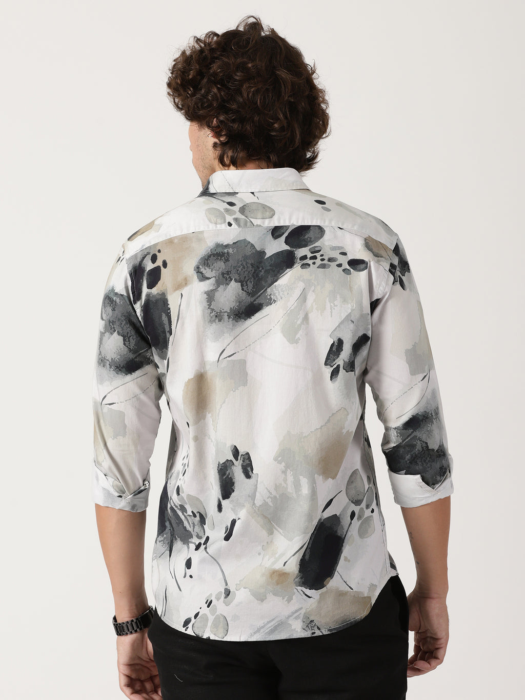Abstract Print Casual Shirt