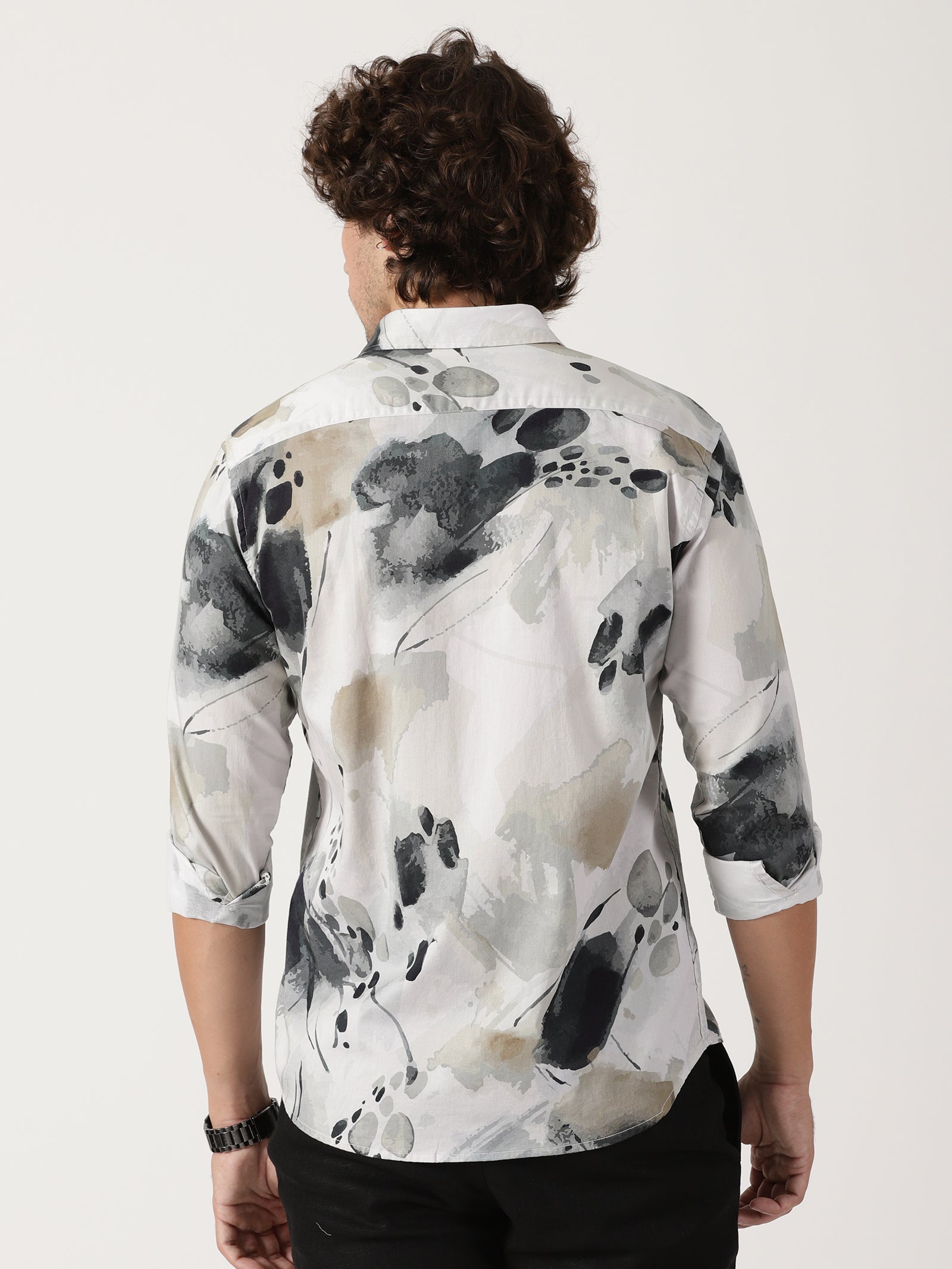 Abstract Print Casual Shirt