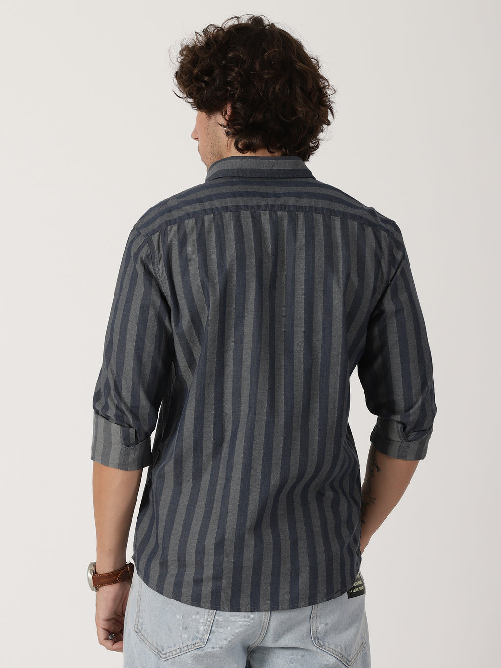 Charcoal Striped Shirt