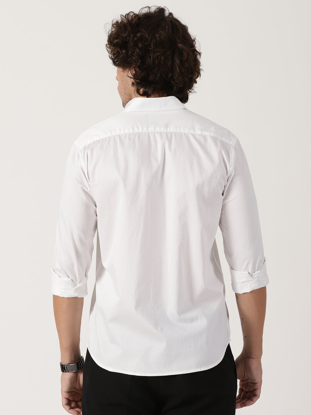 White Solid Shirt