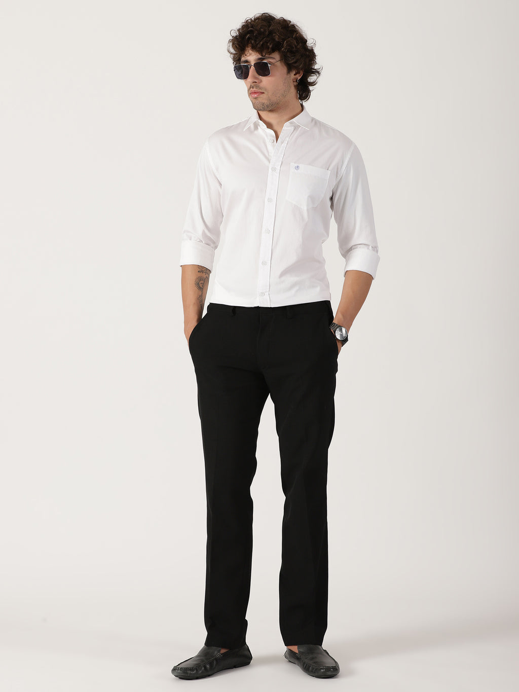 White Solid Shirt