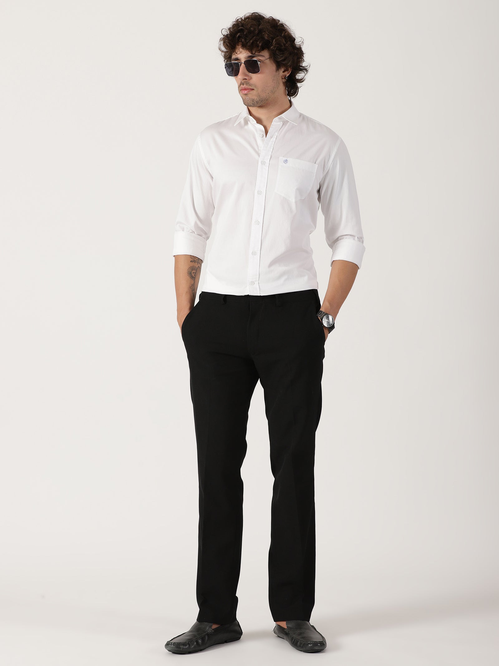 White Solid Shirt