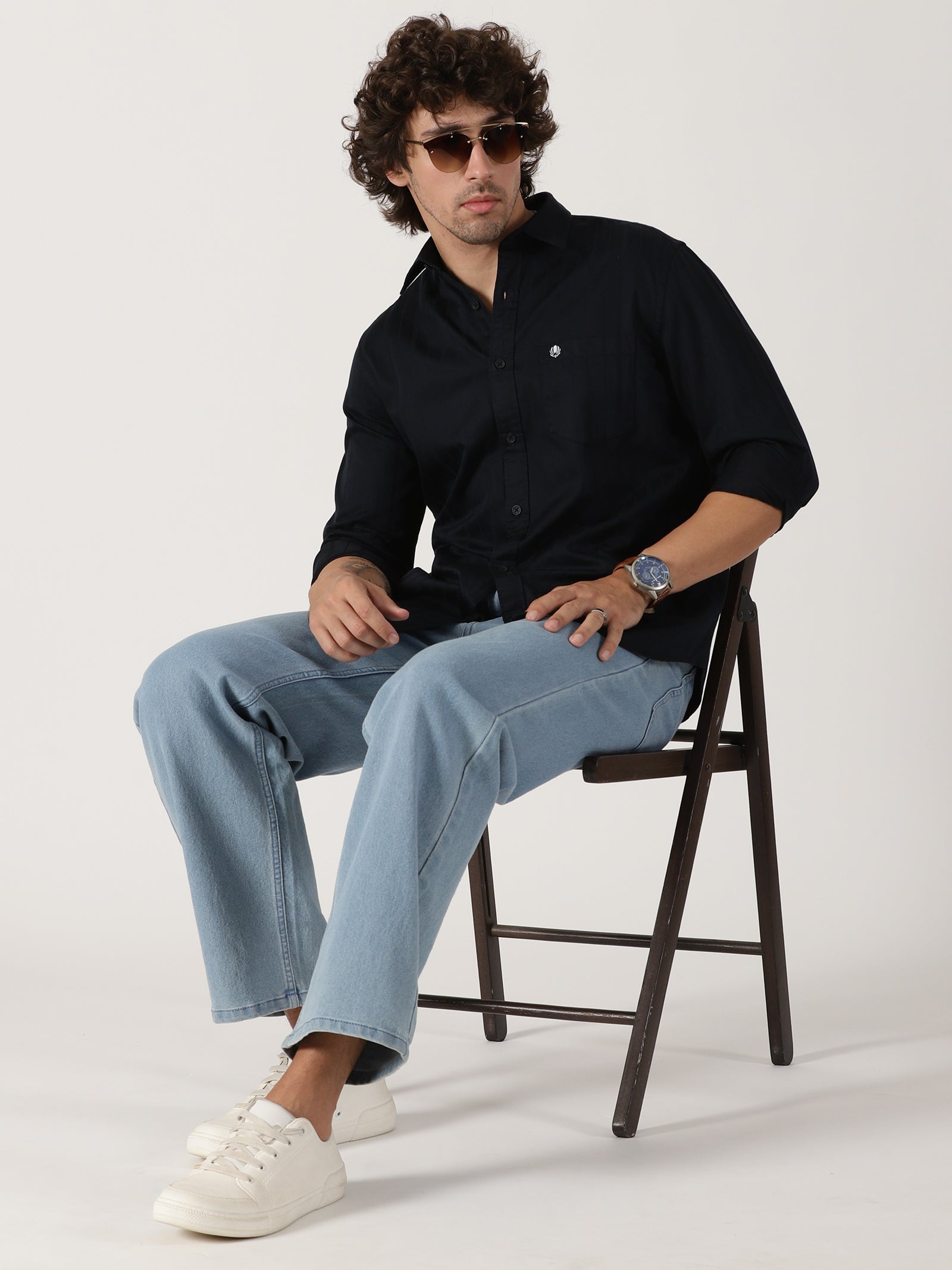 Black Solid Shirt
