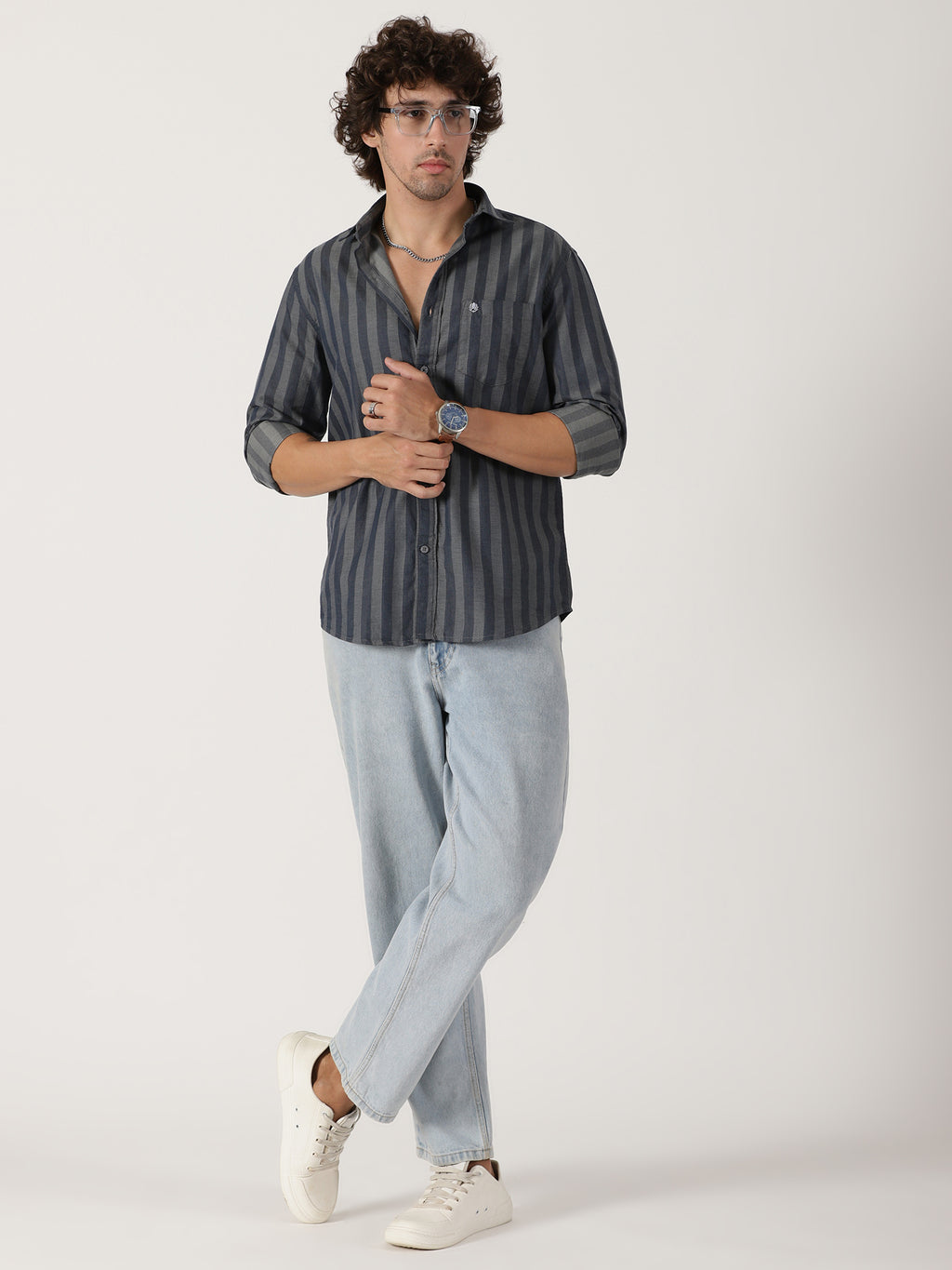 Charcoal Striped Shirt