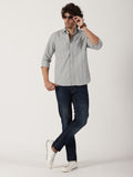 Light Grey Textured Shirt