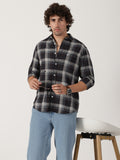 Grey & Black Checked Shirt