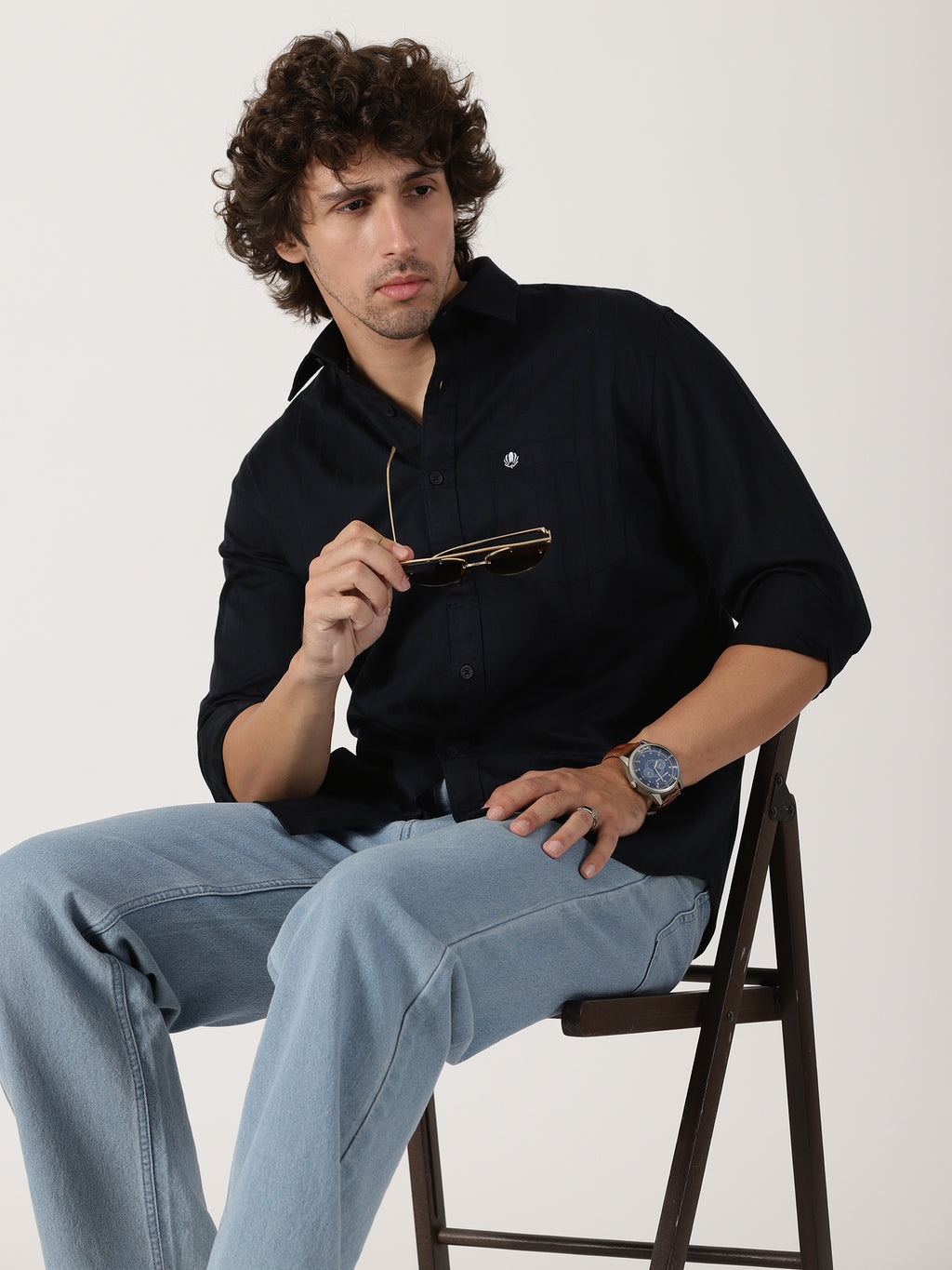 Black Solid Shirt