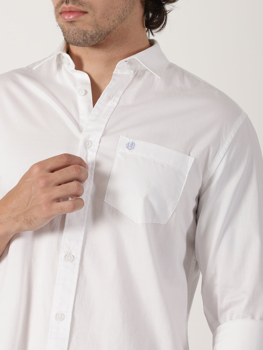 White Solid Shirt
