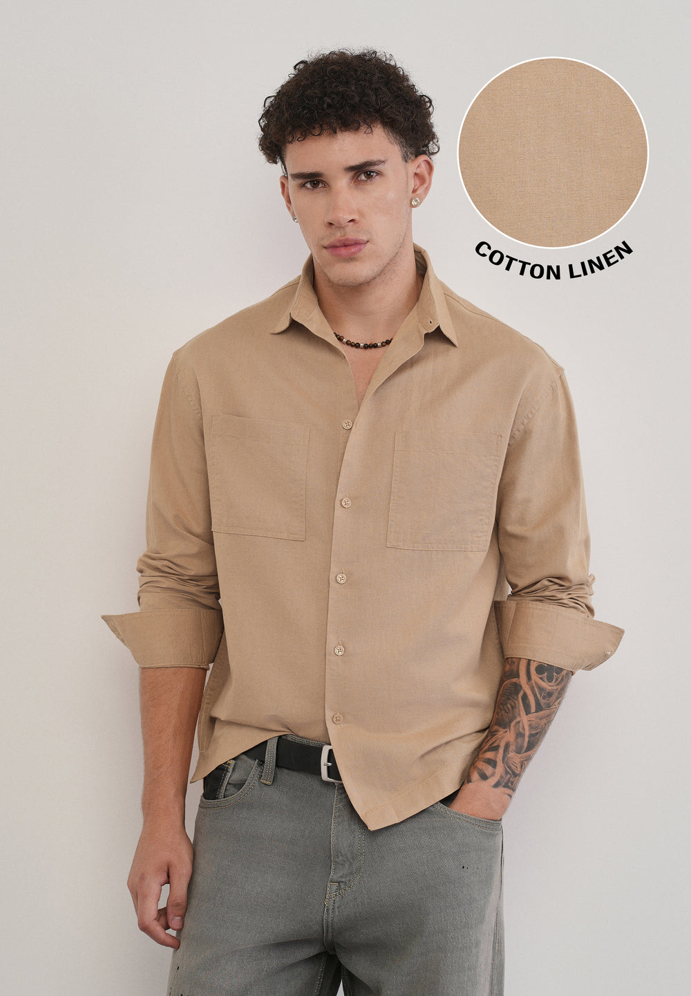 COTTON SHELL SHIRT